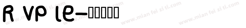 R vp le字体转换